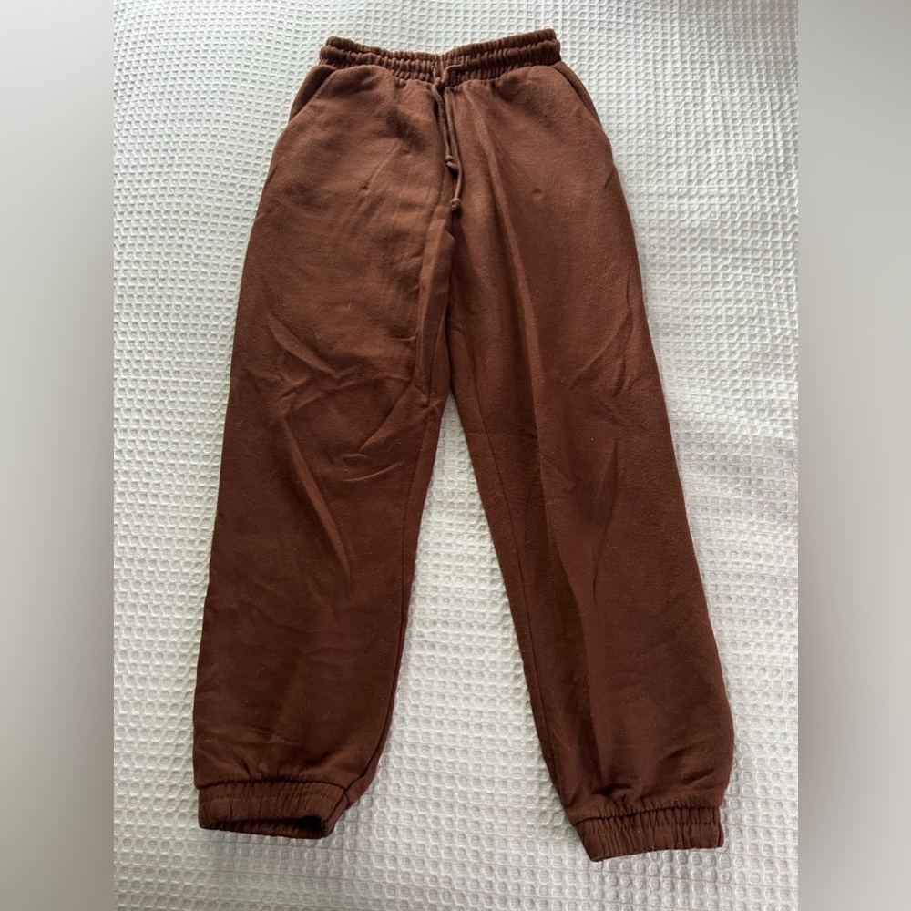Brown sweatpants